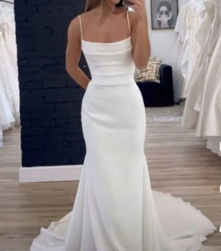 Vestido de Novia Blanco Nuevo con Etiqueta