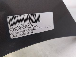 PARAGOLPES TRASERO VOLKSWAGEN TOURAN (5T1) *