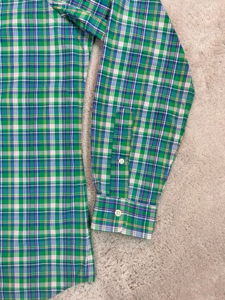 Camisa Polo Ralph Lauren cuadros verde Talla L