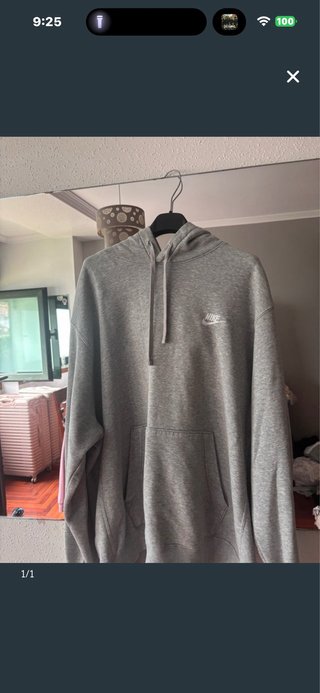 Sudadera Nike Gris Talla XL