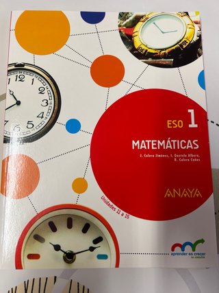 Libros Matemáticas 1 Eso Santillana