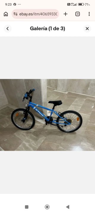 Bicicleta Btwin Azul