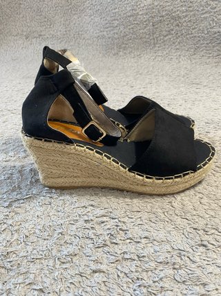 Sandalias cuña negras T40