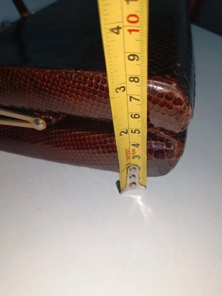 Elegante bolso vintage piel de serpiente años 50
