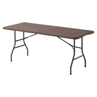 Mesa Plegable Jardín Marrón 180cm