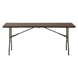Mesa Plegable Jardín Marrón 180cm