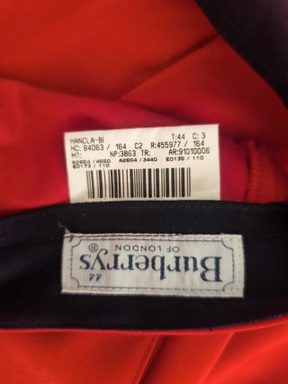 Pantalón Burberrys Talla 44 Rojo Mujer
