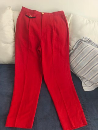 Pantalón Burberrys Talla 44 Rojo Mujer