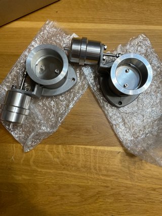 2 Valvole a Farfalla Scarico Nuove