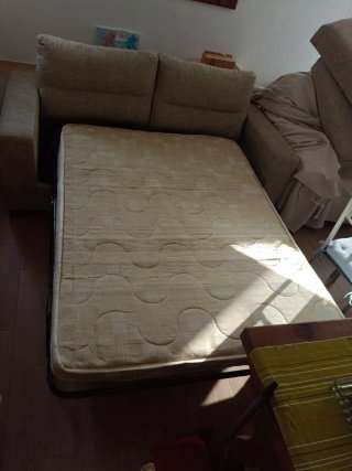 Sofá Cama Triplaza Beige