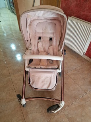 Carro Bebé Bebecar Rosa Brillante
