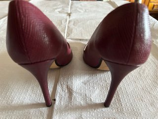 Zapatos de tacón Mango burdeos talla 37