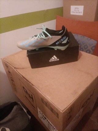 Scarpe da calcio Adidas Messi Argento/Verde Acqua