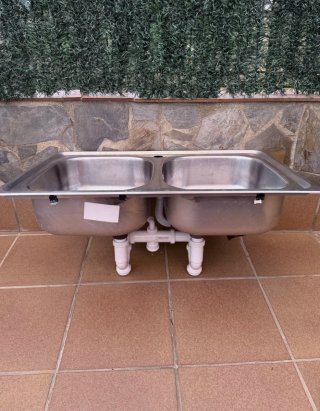 Fregadero TEKA 80cm encastrado 2 senos