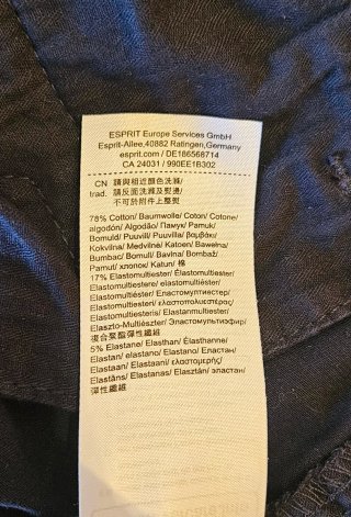 Pantalón chino mujer Esprit azul
