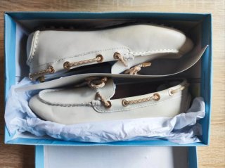 Mocasines blancos talla 37