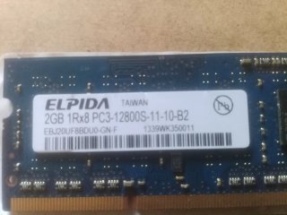 4Gb (2x2Gb) DDR3 1600MHz ELPIDA Portátil