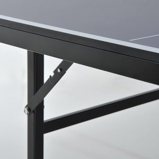 Mesa De Ping Pong Plegable Para Interiores, Mesa De Ping Pong Con Red, Montaje No Requerido, Azul Y Violeta