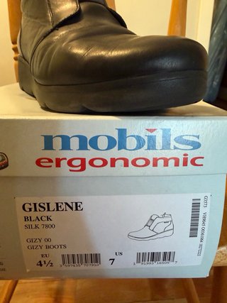 Botines mujer Mobils by Mephisto Gislene piel negr