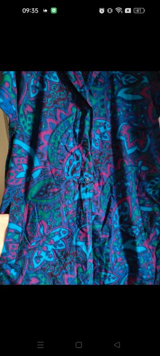 Abito vintage multicolore cotone