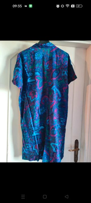 Abito vintage multicolore cotone