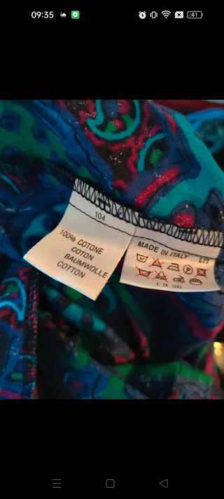 Abito vintage multicolore cotone