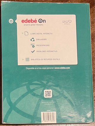 Llibre Matematiques 2 Batx Edebe 2016 català