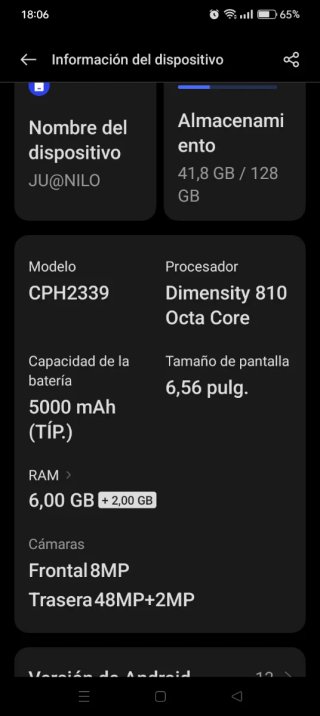 OPPO A77 5G Negro