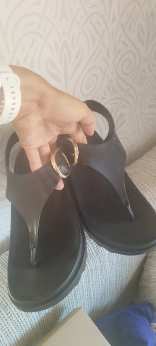 Sandalias negras Stradivarius talla 38