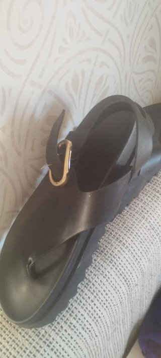Sandalias negras Stradivarius talla 38