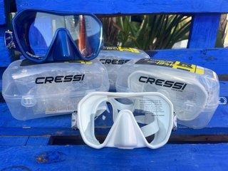 Máscaras Cressi ZS2 Rojas, Blancas y Azules