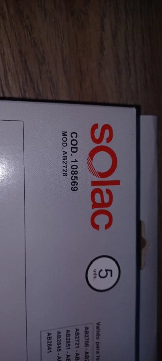 Bolsas Aspiradora Solac AB2728 apto más modelos