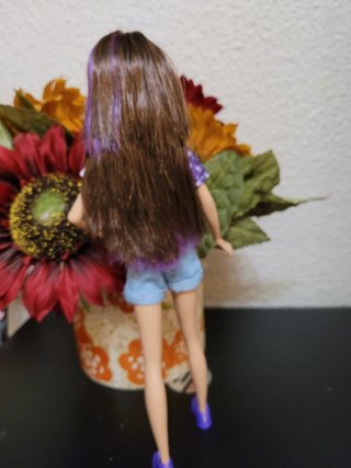 Muñeca chelsea con cachorro y accesorios