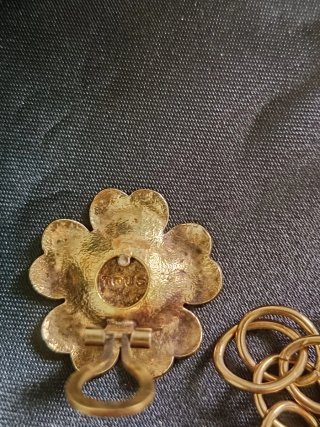 Conjunto Tous Flores Oro y Perlas
