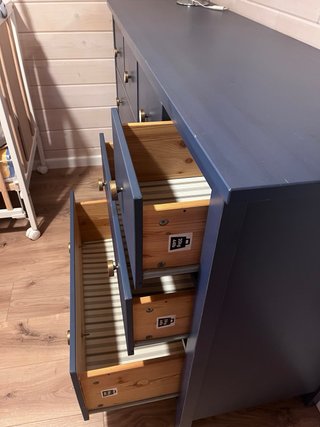 Cómoda Ikea Hemnes Doble Azul