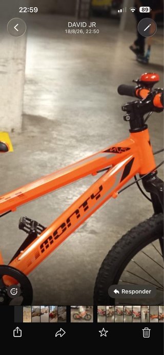 MONTY Bicicleta Niño/ Niña Naranja