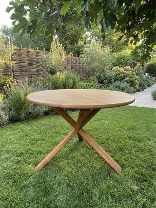 Mesa redonda madera maciza
