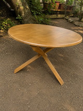 Mesa redonda madera maciza