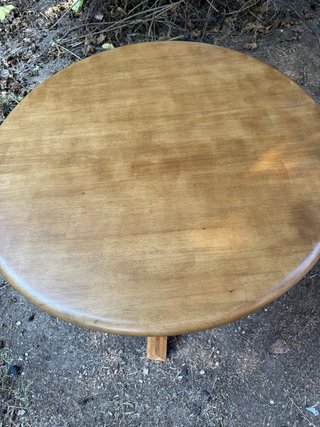 Mesa redonda madera maciza