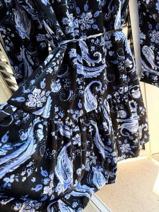 Vestido Zara estampado paisley