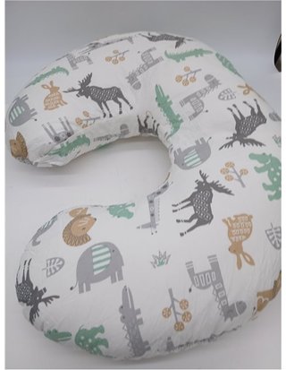 Almohada de lactancia - almohada ergonómica de apoyo para bebé - almohadas de alimentación esenciales para biberón y lactancia - re