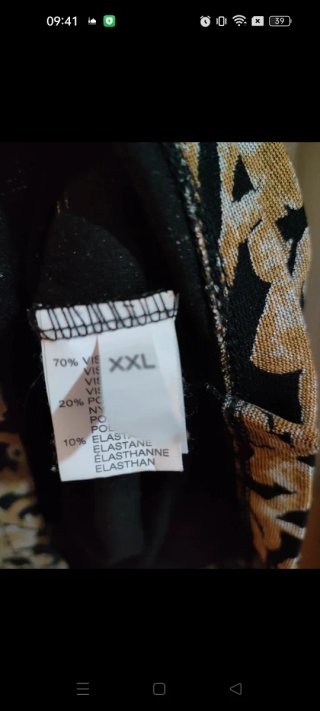 Abito vintage viscosa elastica XXL