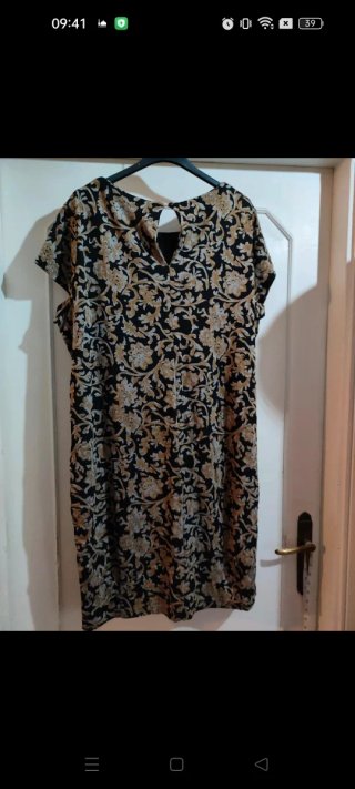 Abito vintage viscosa elastica XXL
