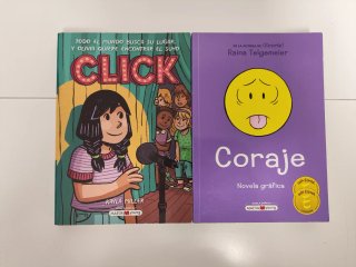 Lote de libros juveniles tipo cómic.