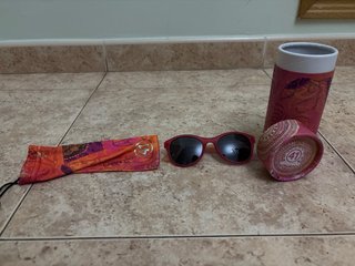 Gafas de sol niña rosas