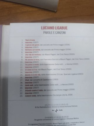 Ligabue DVD + Libro Parole & Canzoni