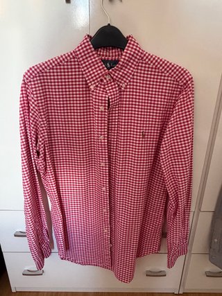 Camisa Polo Ralph Lauren cuadros roja