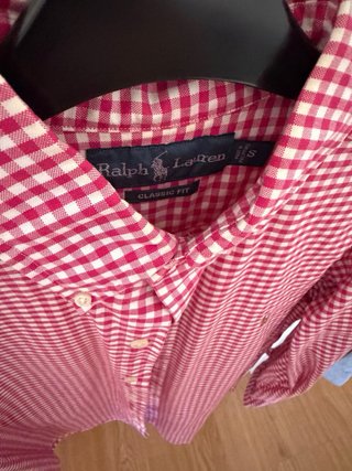 Camisa Polo Ralph Lauren cuadros roja