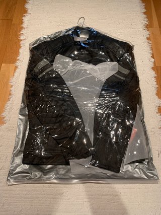 Chaqueta Moto Cuero Negra Tallas L y XL