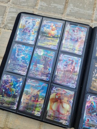 Álbum de cartas Pokémon + 186 cartas